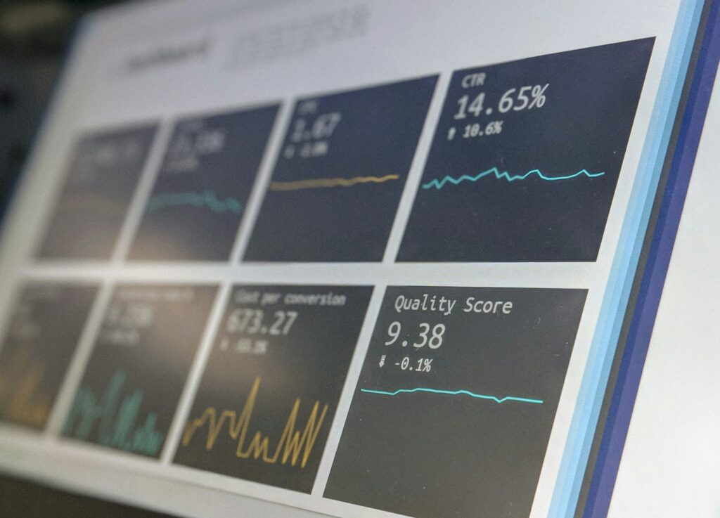 CRM KPI dashboard with conversion metrics