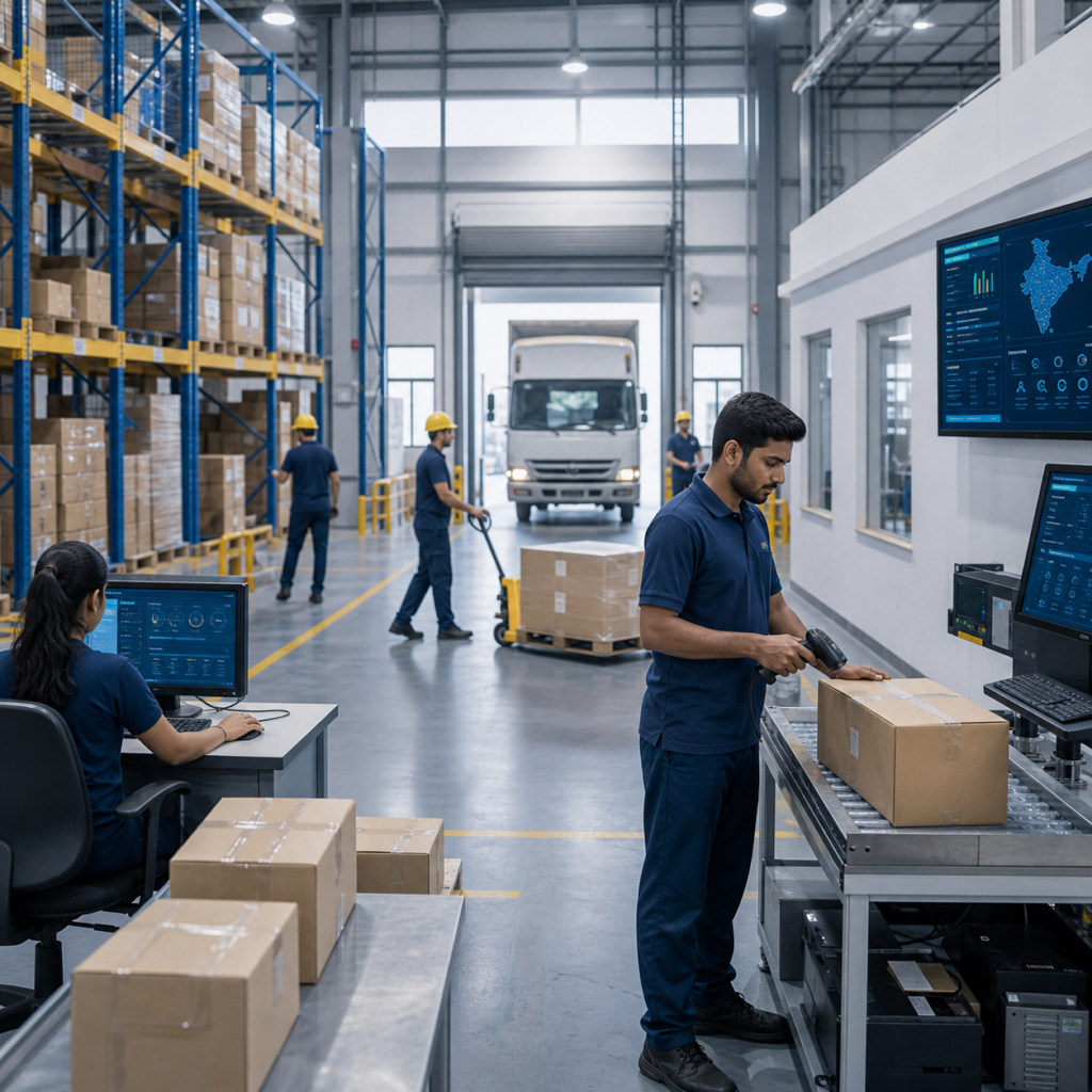 Manufacturing warehouse dispatch workflow
