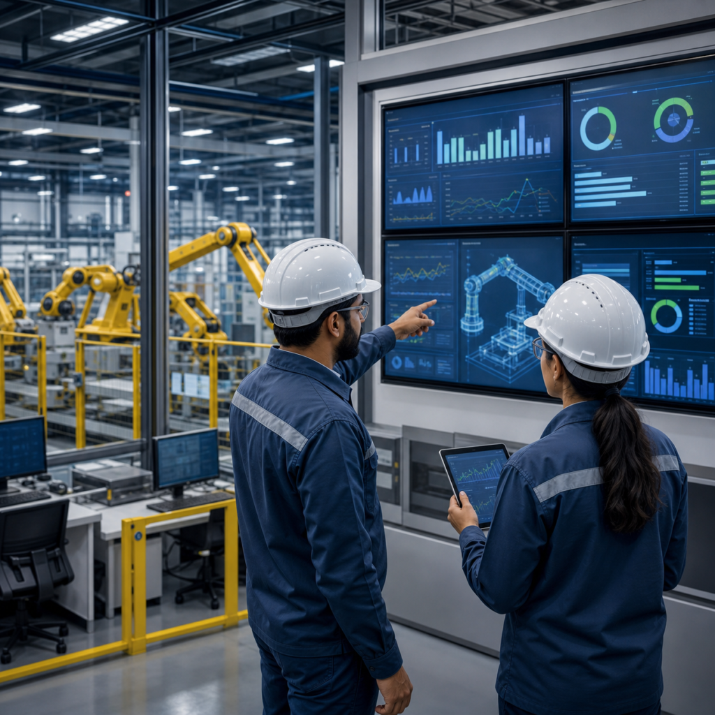 Manufacturing production dashboard and automation
