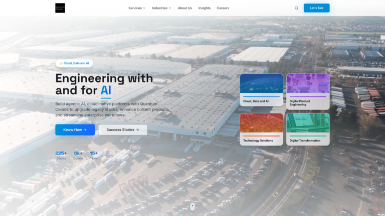 QUANTOM CLOUDS website screenshot