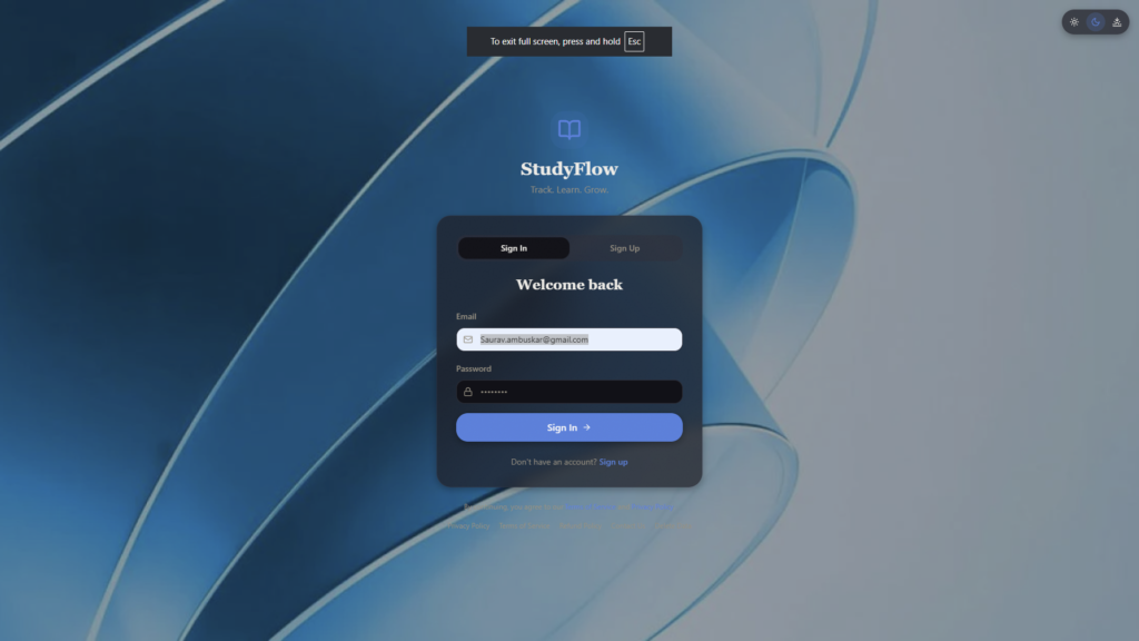 STUDDY LMS website screenshot